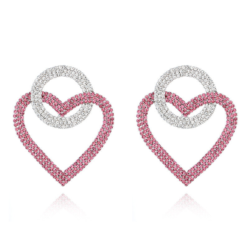 Fashion Peach Heart Accessories Earrings