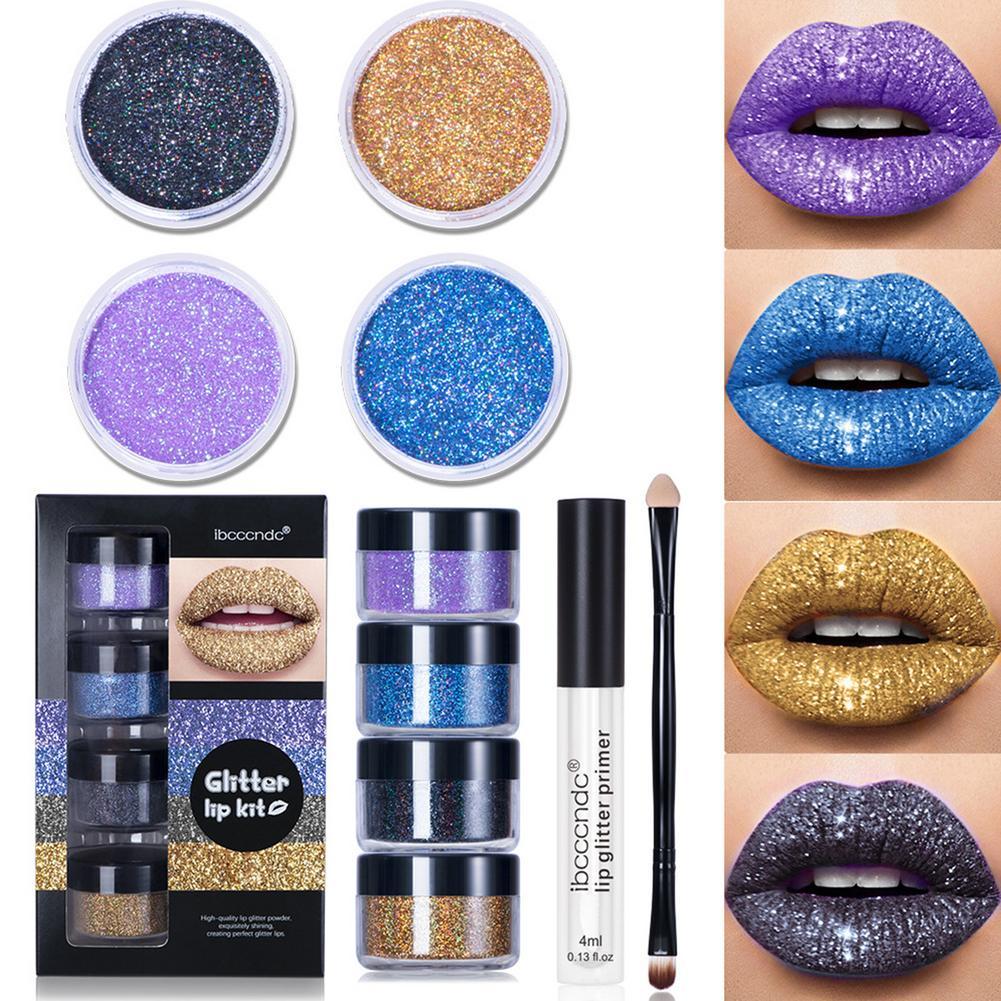 Glitter Lipgloss Waterproof Long Lasting Kit