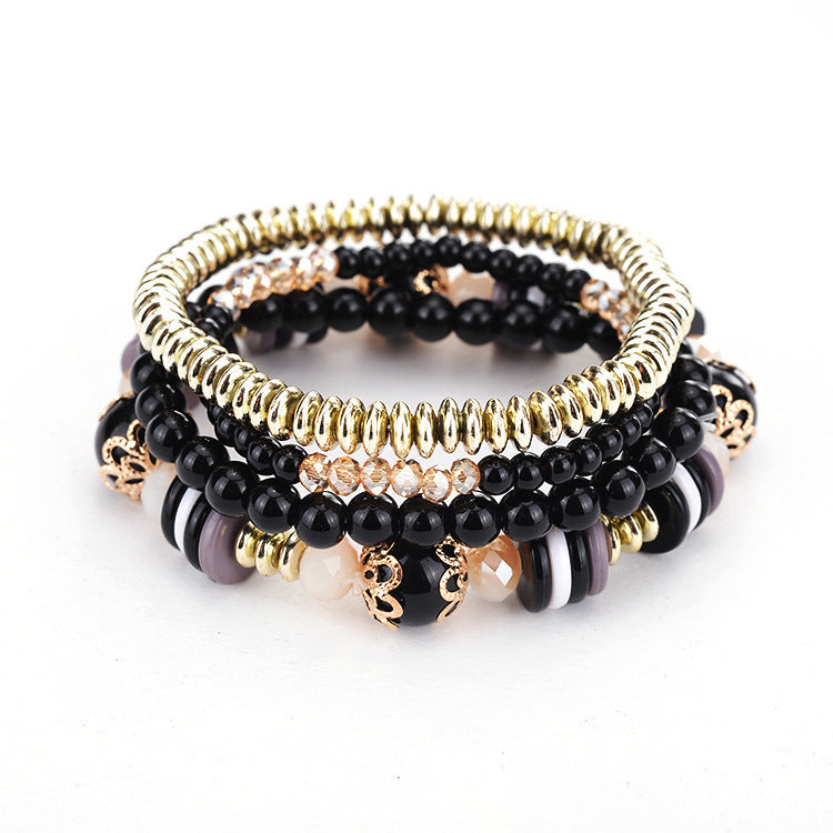 European And American Wild 4 Sets Of Bracelets Fashion Bracelets