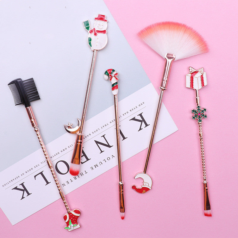 Christmas Moose Makeup Brush Set Brush