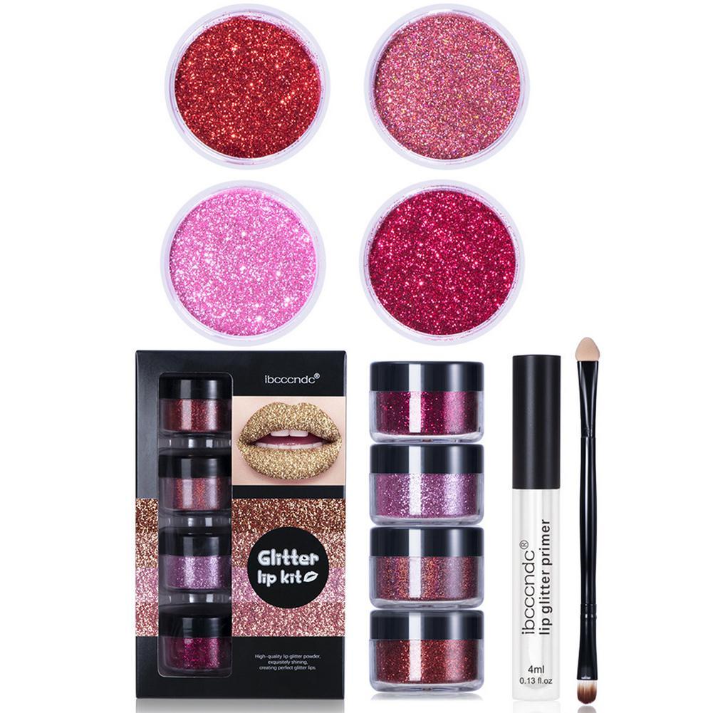 Glitter Lipgloss Waterproof Long Lasting Kit