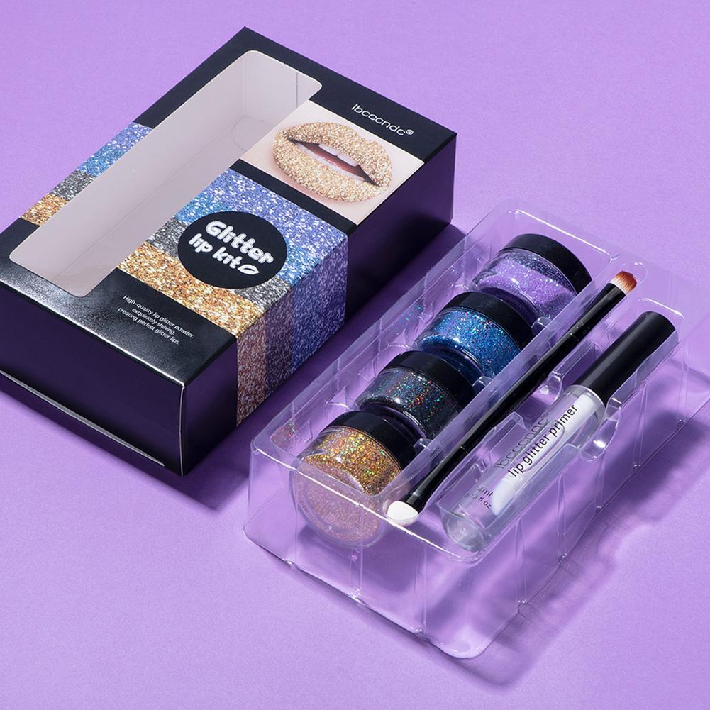 Glitter Lipgloss Waterproof Long Lasting Kit